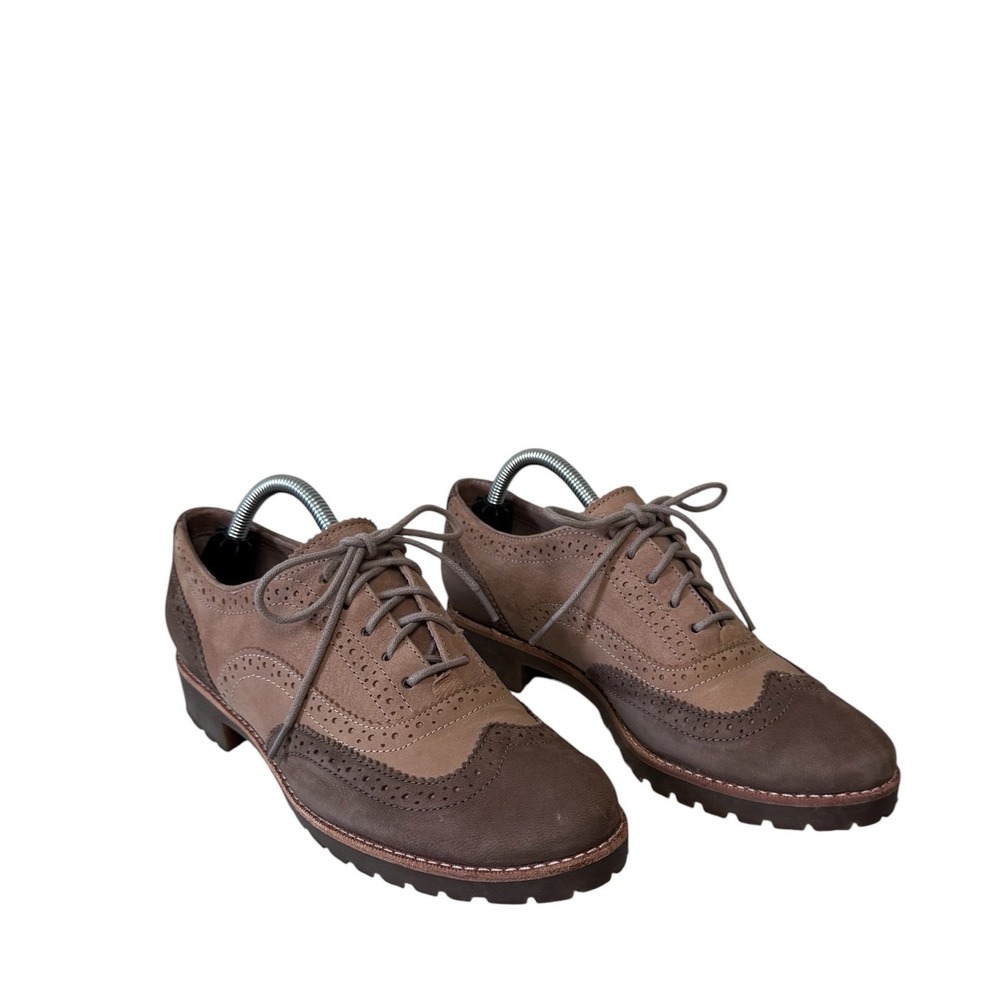 Sperry Top-Sider Brown Leather Wingtip Brogue Lug Sole Oxford Shoes Womens